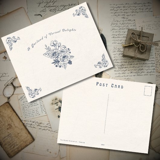 Vintage Victorian Spring Postcard Briefkaart