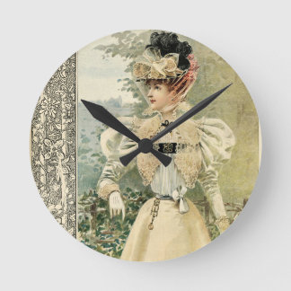 Vintage Victoriana Le Nouvelle Monde Ronde Klok