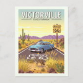 Vintage Victorville California Briefkaart (Voorkant)