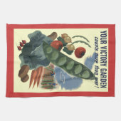 Vintage Victory Garden Kitchen Towel Theedoek (Horizontaal)