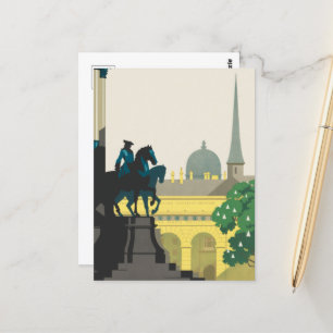 Vintage Vienna Austria Joseph's Square Travel Briefkaart