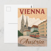 Vintage Vienna Travel Briefkaart (Voorkant / Achterkant)
