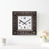 Vintage Vierkante Klok (Huis)