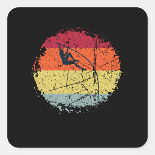 Vintage Vierkante Sticker