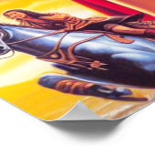 Vintage Viking Warrior Woman Poster (Hoek)