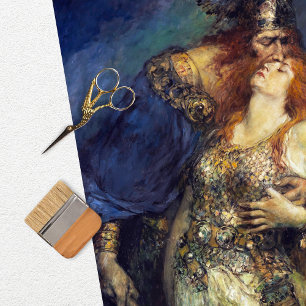 Vintage Viking Woman-deportpapier Tissuepapier