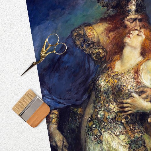 Vintage Viking Woman-deportpapier Tissuepapier