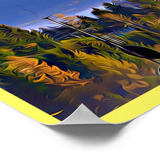 Vintage Villars Zwitserland Art poster (Hoek)