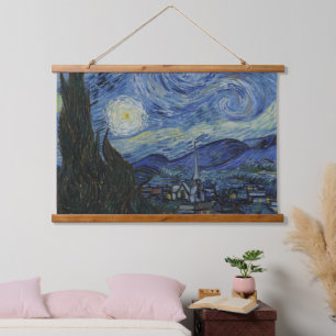 Vintage Vincent van Gogh De Sterrennacht Hangend Wandkleed
