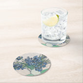 Vintage Vincent Van Gogh Irises Ronde Kartonnen Onderzetter (Insitu)