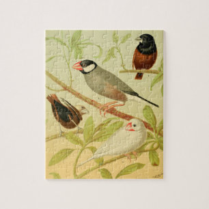 vintage vink en mus legpuzzel