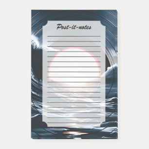 Vintage Vinyl Surf Golf Oceaan Retro Muziek Post-it® Notes
