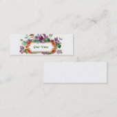 Vintage Violet Calling Card Skinny Visitekaartje Contactkaartje (Voorkant / Achterkant)