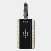 Vintage Violin Music Bagagelabel (Achterkant verticaal)