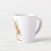 Vintage Viool Fiddle Fluisteraar Latte Mok (Rechterhoek)