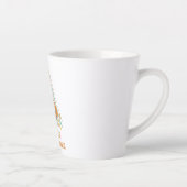 Vintage Viool Fiddle Fluisteraar Latte Mok (Rechts)