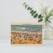 Vintage Virginia Beach Briefkaart (Staand voorkant)