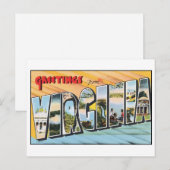 Vintage Virginia Briefkaart (Voorkant / Achterkant)