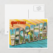 Vintage Virginia Briefkaart (Voorkant / Achterkant)