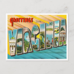 Vintage Virginia Briefkaart