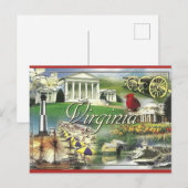 Vintage Virginia Briefkaart (Voorkant / Achterkant)