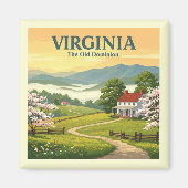 Vintage Virginia Magneet (Voorkant)