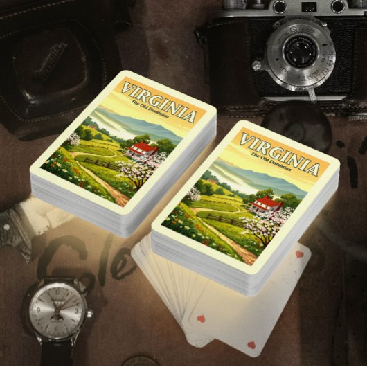 Vintage Virginia Pokerkaarten
