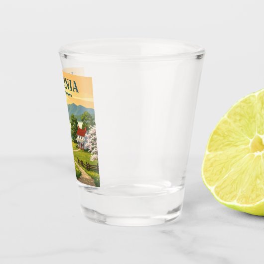 Vintage Virginia Shot Glas (Rechts)