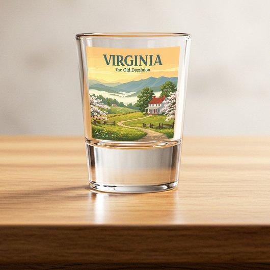 Vintage Virginia Shot Glas