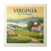Vintage Virginia Tegeltje (Voorkant)