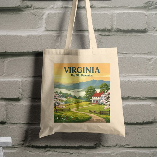 Vintage Virginia Tote Bag
