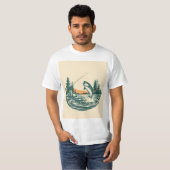 Vintage Visfluisteraar T-shirt (Voorkant volledig)