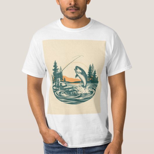 Vintage Visfluisteraar T-shirt (Voorkant)