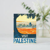 Vintage Visit Palestine Adv Briefkaart (Staand voorkant)