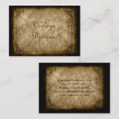 Vintage Visitekaartje (Voorkant / Achterkant)
