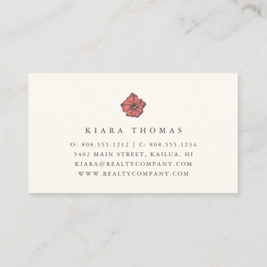 Vintage Visitekaartje (Achterkant)