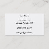 Vintage Visitekaartje (Achterkant)