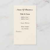 Vintage Visitekaartje Poster Parijs (Achterkant)