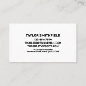 Vintage Visitekaartje van hout (Achterkant)