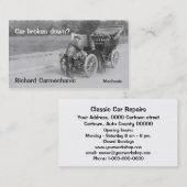 Vintage-visitekaartje Visitekaartje (Voorkant / Achterkant)