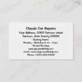 Vintage-visitekaartje Visitekaartje (Achterkant)