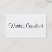 Vintage Visitekaartje voor huwelijksconsultant (Achterkant)
