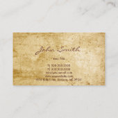 Vintage Visitekaartje voor theebeker (Achterkant)