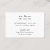 Vintage Visitekaartje Waterverf SLR-camera (Achterkant)