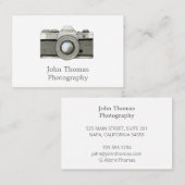 Vintage Visitekaartje Waterverf SLR-camera (Voorkant / Achterkant)