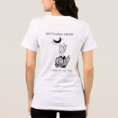 Vintage Vissen Astrologie Lijnkunst Tri-Blend Shirt (Achterkant)