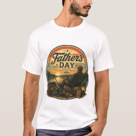 Vintage Vissen Vaderdag T-shirt