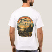 Vintage Vissen Vaderdag T-shirt (Achterkant)