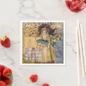 Vintage Vissen Vrouw Gothic Klassieker Servet (Insitu)