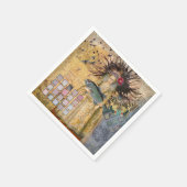 Vintage Vissen Vrouw Gothic Klassieker Servet (Hoek)